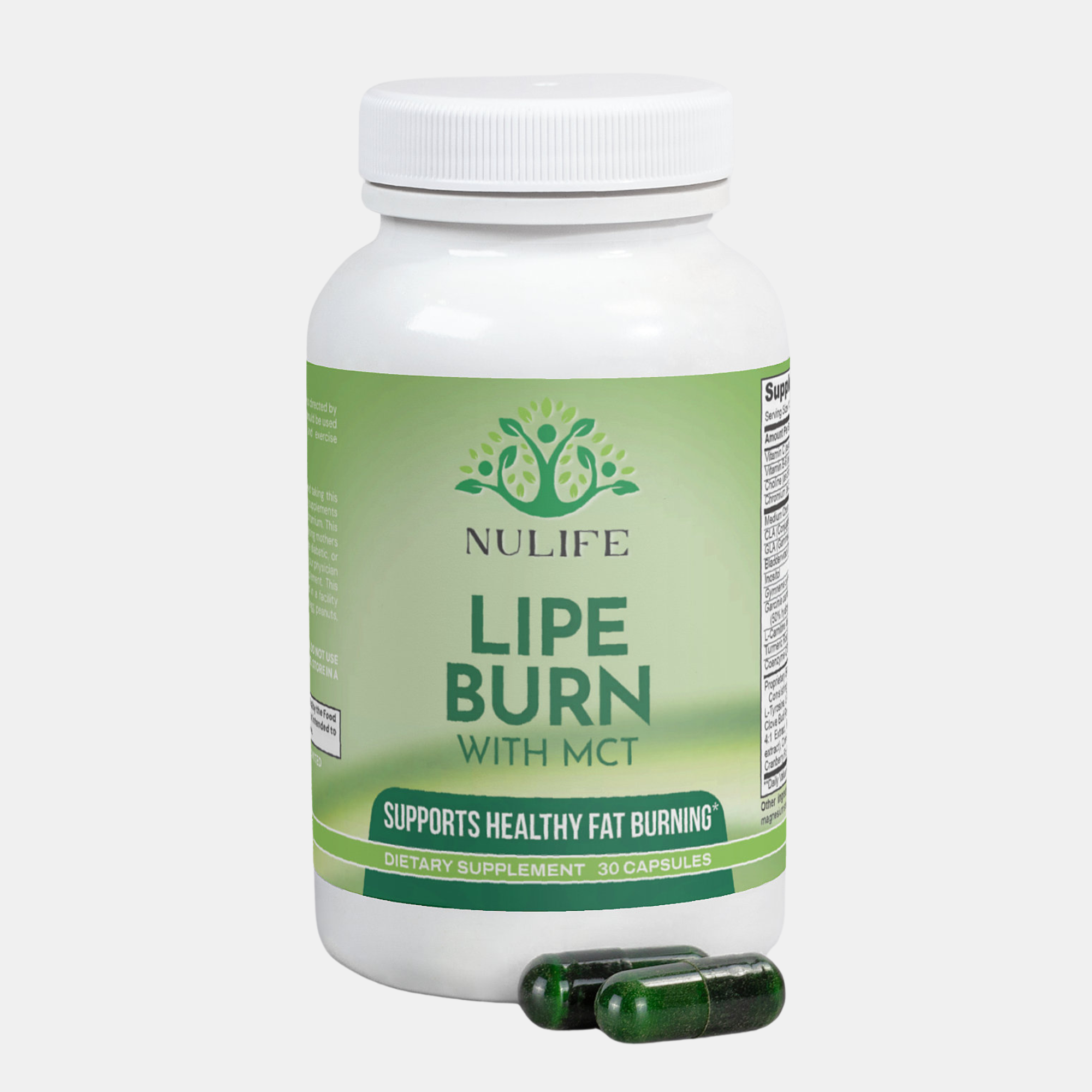 Lipe Burn™ supplement bottle – fat metabolism support for lipedema